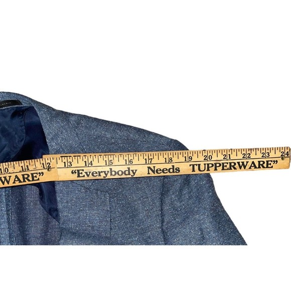 Hugo Boss Silk Wool Blazer Blue Men’s 42R - Picture 5 of 12